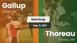 Matchup: Gallup  vs. Thoreau  2017