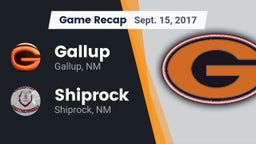 Recap: Gallup  vs. Shiprock  2017
