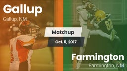 Matchup: Gallup  vs. Farmington  2017