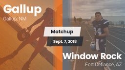 Matchup: Gallup  vs. Window Rock  2018