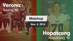 Matchup: Verona  vs. Hopatcong  2016
