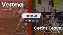 Matchup: Verona vs. Cedar Grove  2017