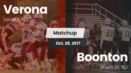 Matchup: Verona vs. Boonton  2017