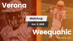 Matchup: Verona vs. Weequahic  2018