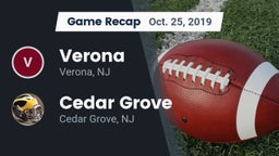 Recap: Verona  vs. Cedar Grove  2019