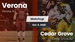 Matchup: Verona vs. Cedar Grove  2020