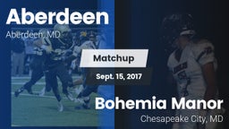 Matchup: Aberdeen  vs. Bohemia Manor  2017
