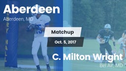 Matchup: Aberdeen  vs. C. Milton Wright  2017