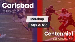Matchup: Carlsbad  vs. Centennial  2017