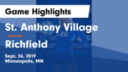 St. Anthony Village  vs Richfield  Game Highlights - Sept. 26, 2019