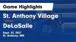 St. Anthony Village  vs DeLaSalle  Game Highlights - Sept. 23, 2021