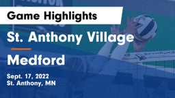 St. Anthony Village  vs Medford Game Highlights - Sept. 17, 2022