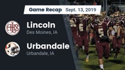 Recap: Lincoln  vs. Urbandale  2019