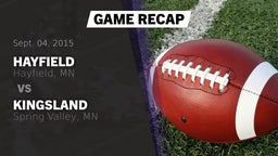 Recap: Hayfield  vs. Kingsland  2015