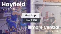 Matchup: Hayfield  vs. Fillmore Central  2020