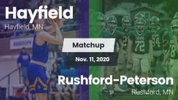 Matchup: Hayfield  vs. Rushford-Peterson  2020