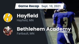 Recap: Hayfield  vs. Bethlehem Academy  2021