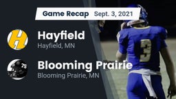 Recap: Hayfield  vs. Blooming Prairie  2021