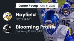 Recap: Hayfield  vs. Blooming Prairie  2023