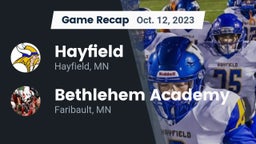 Recap: Hayfield  vs. Bethlehem Academy  2023