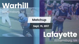Matchup: Warhill  vs. Lafayette  2017