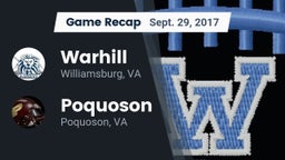 Recap: Warhill  vs. Poquoson  2017