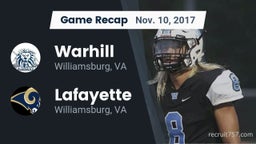 Recap: Warhill  vs. Lafayette  2017