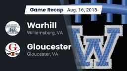 Recap: Warhill  vs. Gloucester  2018