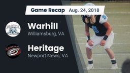Recap: Warhill  vs. Heritage  2018