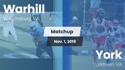 Matchup: Warhill  vs. York  2019