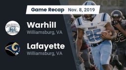 Recap: Warhill  vs. Lafayette  2019