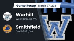 Recap: Warhill  vs. Smithfield  2021