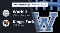 Recap: Warhill  vs. King's Fork  2022