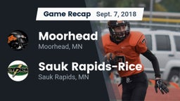 Recap: Moorhead  vs. Sauk Rapids-Rice  2018