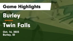 Burley  vs Twin Falls  Game Highlights - Oct. 16, 2023