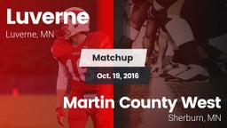 Matchup: Luverne  vs. Martin County West  2016