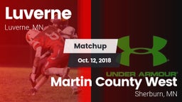 Matchup: Luverne  vs. Martin County West  2018