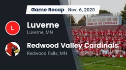 Recap: Luverne  vs. Redwood Valley Cardinals 2020