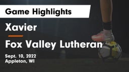 Xavier  vs Fox Valley Lutheran  Game Highlights - Sept. 10, 2022