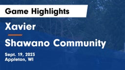 Xavier  vs Shawano Community  Game Highlights - Sept. 19, 2023