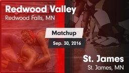 Matchup: Redwood Valley High vs. St. James  2016