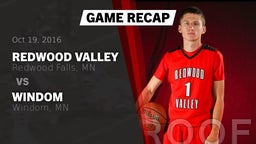 Recap: Redwood Valley  vs. Windom  2016