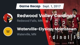 Recap: Redwood Valley Cardinals vs. Waterville-Elysian-Morristown  2017