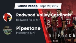 Recap: Redwood Valley Cardinals vs. Pipestone  2017