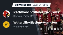Recap: Redwood Valley Cardinals vs. Waterville-Elysian-Morristown  2018