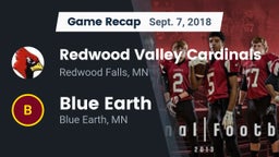 Recap: Redwood Valley Cardinals vs. Blue Earth  2018