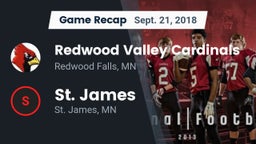 Recap: Redwood Valley Cardinals vs. St. James  2018