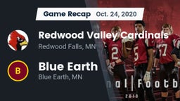 Recap: Redwood Valley Cardinals vs. Blue Earth  2020