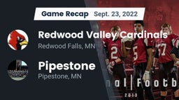 Recap: Redwood Valley Cardinals vs. Pipestone  2022