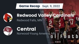 Recap: Redwood Valley Cardinals vs. Central  2022